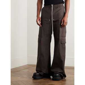 Rick Owens Dark Dust Men's Cargo Belas Super Wide Leg Pants Size 40
